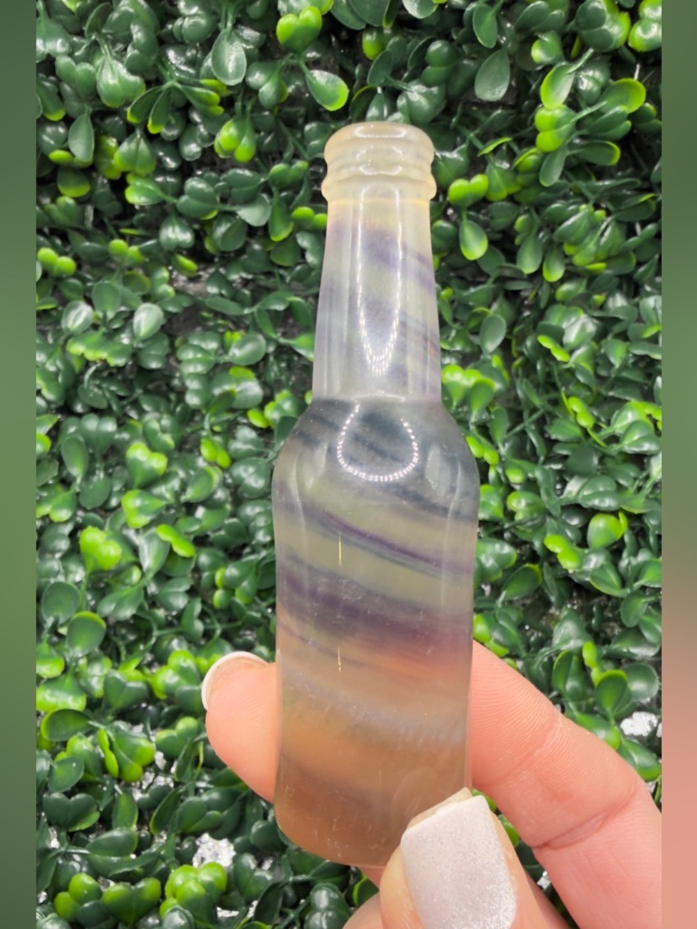 Candy Fluorite Bottle Carving